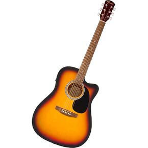 Fender FA-25CE Dreadnought Acoustic Electric Guitar, Beginner Guitar, with 2-Year Warranty, Includes Built-in Tuner and On-Board Volume and Tone Controls, Comes with 3 Months of Free Lessons, Natural