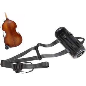 Portable Upright Double Bass Cart with Wheels Transport Carry String Bass Carts for Any Size Bass from 1/10 To 4/4,Works Indoors &Outdoors (Bass Cart with 3M Soft Pad)