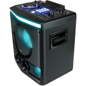 Gemini Sound GPK-1200 – 6000W Peak Power Dual 12" Woofers Bluetooth Party Speaker with LED Lighting, Mic & Guitar Inputs, USB/FM Radio, for Home Karaoke, BBQs, College Events