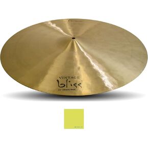 Dream Cymbals and Gongs 22 Inch Cymbal Crash Ride (VBCRRI22) Bundle w/Liquid Audio Polishing Cloth - Dream Vintage Bliss Series