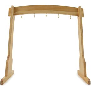 Dap Temple Chime Stand for 5 Chimes. Wooden Chime Stand for 5 chimes like Zaphir & Similar/Easy Assembly for Sound Healing