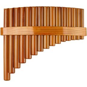 Chinese Traditional Musical Instrument 15 Pipes Pan Flute C Key Pan Pipes Woodwind Instrument (Right Hand)