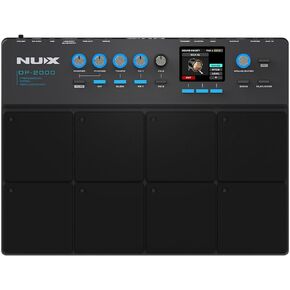 NUX DP-2000 8-Velocity Sensitive Independent Strike Percussion Pad with LED Lights, UI Interactive Interface, Six On-Board Effects, and Wavimport Function