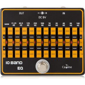 Caline USA, CP-24 10-Band EQ equalizer Guitar Effects pedal