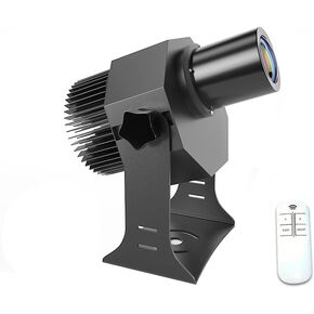 35W LED Logo GOBO Projector Ip67 Waterproof DJ Effect Light Including Free Custom Glass GOBO to Project Image for Hotel Company Store Wedding Advertising Indoor and Outdoor Use (35W)