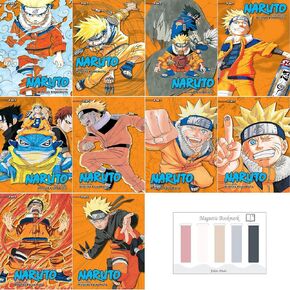 Naruto 3-in-1 Edition 10 Books (Volume 1-30) Manga by Masashi Kishimoto & Juliet Music Book Marks (1-30)