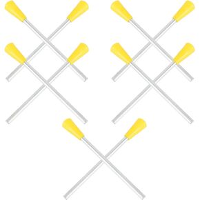 Triangle Iron Sticks 10pcs Triangle Dinner Bell Sticks Rhythm Triangles Mallet Cast Iron with Striker Triangle Iron Hammers Forged Metal Triangle Mallets for Outside Instrument