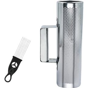 Guiro Stainless Steel Guiro Instrument 8" 3" Percussion Latin Percussion Guiro Shaker Musical Instruments with Scraper for Live Performance for 3 years + Guiro