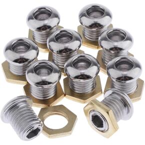 Drum Part 1/2" Chrome with Gaskets Set for Bass Tom Snare Drum Kit