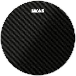 Evans Hybrid Drumhead - Hybrid Marching Snare Drum Head - For Sensitivity, Dynamic Range - Enhances Projection, Durability - Grey, 14 Inch