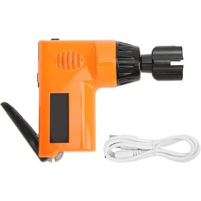 Guitar String Winder Electric Restringing Tool Multifunctional Strings Cutter for Banjo Guitar Bass Mandolin Ukelele 2.7‑4.3V(orange)