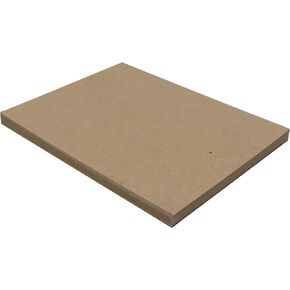10 Chipboard Sheets 8.5 x 11 inch - 22pt (Point) Light Weight Brown Kraft Cardboard for Scrapbooking & Picture Frame Backing (.022 Caliper Thick) Paper Board | MagicWater Supply
