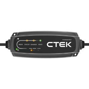 CTEK CT5, 12V Automotive Battery Charger for Auto, Motorcycle, ATV, Snowmobile - Battery Trickle Charger and Battery Maintainer - Charges Lead-Acid and Lithium Ion (12V LiFePO4) Batteries
