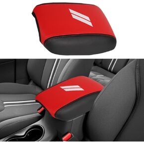 Center Console Armrest Box Cover Anti-Scratch Leather Auto Central Armrest Protector Pad Interior Decoration Accessories Fit for Tesla Model 3 2017-2023/ Model Y 2020-2023(Black and Blue)
