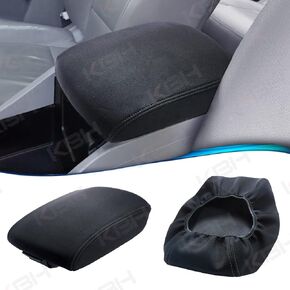 Car Center Console Armrest Cover for Honda Pilot 2009-2015, Vinyl Leather Interior Accessories, Console Lid Cushion Arm Rest Covering, Anti-Scratch, Gray