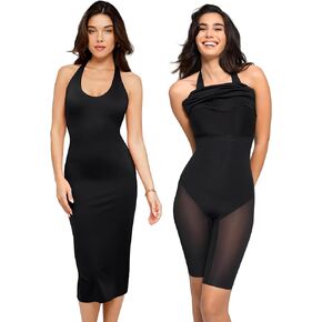 Popilush The Shapewear Dress 4 Ways to Wear Halter Summer Dress - Bandage Dress with Build in Shapewear 2024