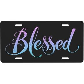 American Flag License Plates, Decorative Car Front License Plate Metal Car Plates, Vanity Tags, Aluminum Novelty License Plates 6×12 Inch