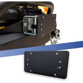 Fearless Courage Universal License Plate Mount for Winch Roller Fairlead 8 3/4 Inch Holder，License Plate Bracket Black Stainless Steel