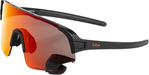 نظارات TriEye لركوب الدراجات مع مرآة الرؤية الخلفية - نظارات شمسية رياضية للرجال والنساء - حماية من الأشعة فوق البنفسجية 400 in Kuwait