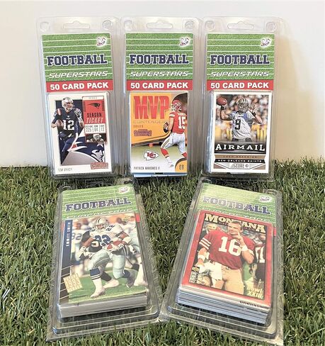 NFL Superstar- (50) Card Pack NFL Football Superstars Starter Kit all Different cards. Comes in Custom Souvenir Case! Perfect for the Ultimate Football Fan! by 3bros in Saudi Arabia
