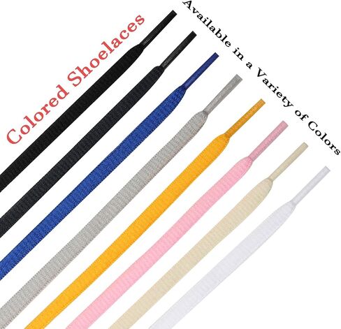 UGY® Oval Grey Shoelaces for Sneakers - 57 inch (145cm) Half Round Athletic Shoe Laces in Kuwait