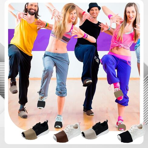 Haysandy 8 Pairs Dance Shoe Covers Over Shoes Socks for Dancer Women in Saudi Arabia