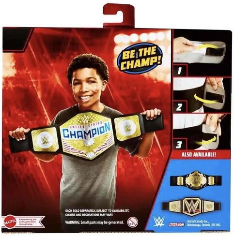 Mattel WWE United States US Championship Role Play Kids Title Belt, Authentic Styling with Adjustable Belt Ages 6 Years Old & Up in Saudi Arabia