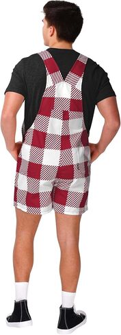 FOCO NCAA mens Ncaa College Bib Shortalls Summer Shorts Overalls in Saudi Arabia