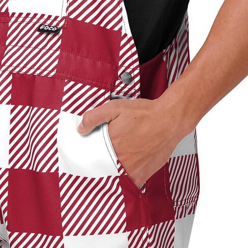 FOCO NCAA mens Ncaa College Bib Shortalls Summer Shorts Overalls in Saudi Arabia
