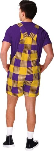 FOCO NCAA mens Ncaa College Bib Shortalls Summer Shorts Overalls in Saudi Arabia