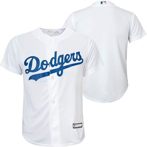 Outerstuff Los Angeles Dodgers MLB Kids Youth 4-20 White Home Team Jersey in Saudi Arabia