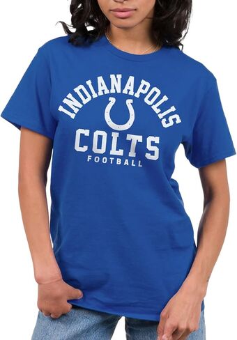 Junk Food Clothing x NFL - شعار الفريق الكلاسيكي - قميص مشجعين بأكمام قصيرة للرجال والنساء - ملابس NFL مرخصة رسميًا in Saudi Arabia