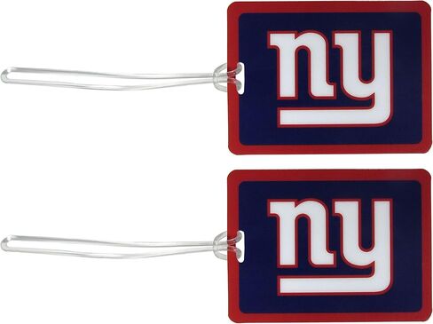 بطاقة أمتعة من الفينيل من NFL New York Giants، قطعتين، أزرق in Saudi Arabia