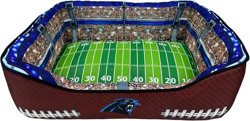 سرير للكلاب من NFL Carolina Panthers Stadium، سرير وسادة للحيوانات الأليفة للكلاب، سرير رياضي لكرة القدم للكلاب ووسادة صالة in Saudi Arabia