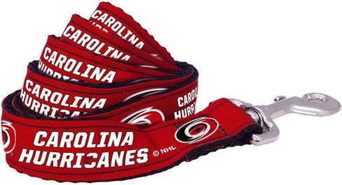 NHL Carolina Hurricanes Dog Leash, 6'/Large, Red in Saudi Arabia