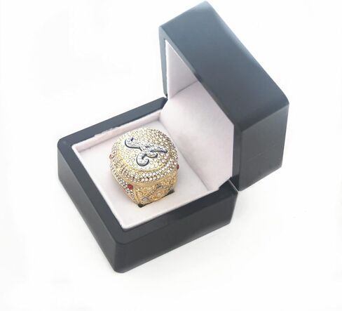 ATL 2021 Braves 13 ACUNA، JR سلسلة هدايا عيد الميلاد Cubs World Replica Champions Ring مجموعة حلقات بطولة أتلانتا مع صندوق خشبي هدايا للنساء والرجال والأطفال والأولاد والآباء in Kuwait
