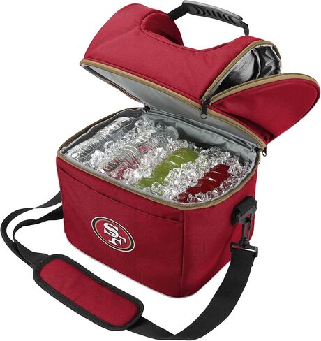 FOCO NFL Unisex-Adult NFL Team Logo Solid Double Compartment Cooler in Saudi Arabia