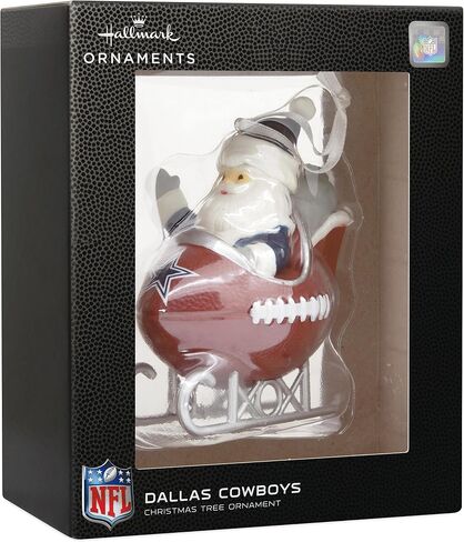 Hallmark Dallas Cowboys Santa Football Sled Christmas Ornament, NFL Tree Decoration and Sports Fan Gift in Saudi Arabia