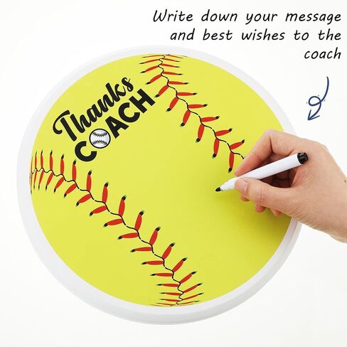 Janlaugh Softball Home Plate Plaque 9.84 Inch Thanks Coach Softball Coach Gifts for Team Softball Stitches Home Plate for Trophy Sign Coaches Gifts, Yellow in Saudi Arabia