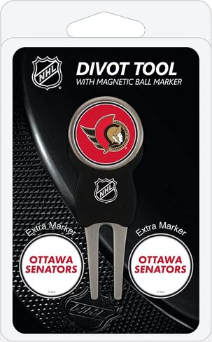 Team Golf NHL Divot Tool with 3 Golf Ball Markers Pack, Markers are Removable Magnetic Double-Sided Enamel in Saudi Arabia