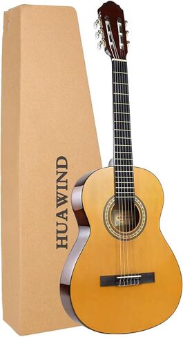39 Inch Classical Guitar Full Size Acoustic Guitar Nylon Strings Guitar for Beginners Adults in Kuwait