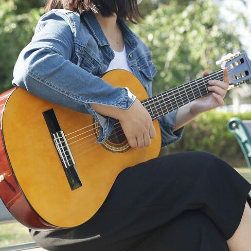 39 Inch Classical Guitar Full Size Acoustic Guitar Nylon Strings Guitar for Beginners Adults in Kuwait