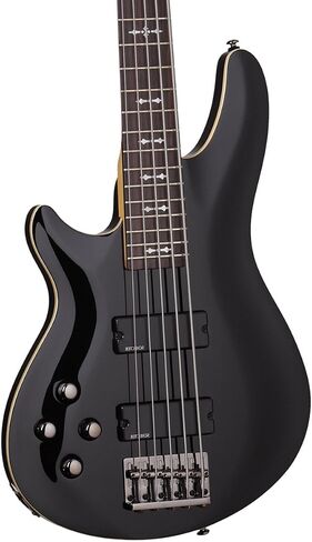 جيتار Schecter Guitar Research Omen-5 2012 جيتار كهربائي ذو 5 أوتار - أسود in Saudi Arabia