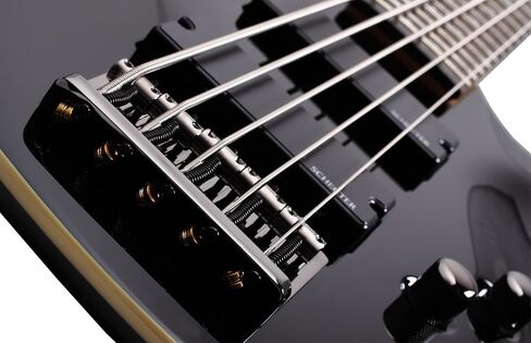 جيتار Schecter Guitar Research Omen-5 2012 جيتار كهربائي ذو 5 أوتار - أسود in Saudi Arabia