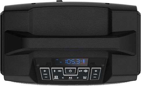 ION Tailgater Boom - مكبر صوت بلوتوث محمول خارجي مع ميكروفون، راديو FM، منفذ USB، بطارية، مقاومة للماء IPX5، وصلة ستيريو لاسلكية، تطبيق، 60 وات in Kuwait