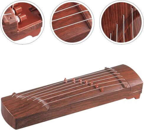 سلسلة هيليفتي جوزهينج الصينية آلة القانون لعبة تعليمية موسيقية مصغرة أداة صينية أثاث غرفة نوم صغيرة للأطفال المبتدئين آلة موسيقية abs طالب سطح المكتب دمية خشبية in Kuwait