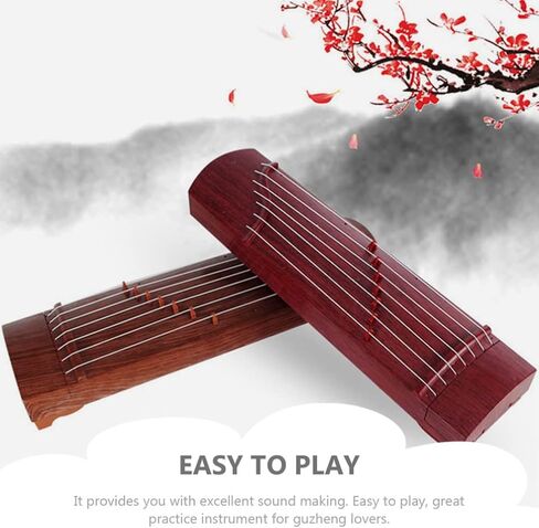 سلسلة هيليفتي جوزهينج الصينية آلة القانون لعبة تعليمية موسيقية مصغرة أداة صينية أثاث غرفة نوم صغيرة للأطفال المبتدئين آلة موسيقية abs طالب سطح المكتب دمية خشبية in Kuwait