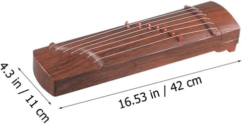 سلسلة هيليفتي جوزهينج الصينية آلة القانون لعبة تعليمية موسيقية مصغرة أداة صينية أثاث غرفة نوم صغيرة للأطفال المبتدئين آلة موسيقية abs طالب سطح المكتب دمية خشبية in Kuwait