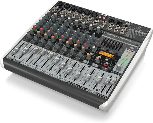 خلاط Behringer Xenyx QX1222USB Premium 16 مدخل 2/2-Bus مع مضخمات وضاغطات ميكروفون Xenyx، معالج KLARK TEKNIK Multi-FX، خيار لاسلكي in Saudi Arabia