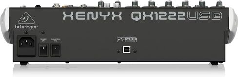 خلاط Behringer Xenyx QX1222USB Premium 16 مدخل 2/2-Bus مع مضخمات وضاغطات ميكروفون Xenyx، معالج KLARK TEKNIK Multi-FX، خيار لاسلكي in Saudi Arabia